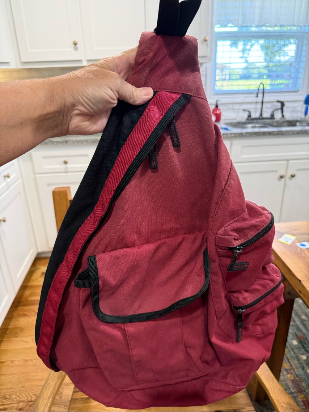 Gap Sling Crossbody Bag in Burgundy - Casual Everyday Carry